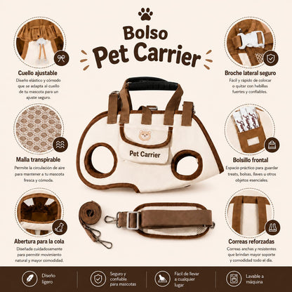 bolso para llevar la mascota